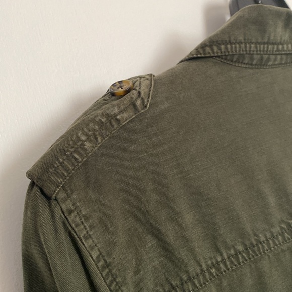 Lucky brand shacket, army green, size L - Picture 8 of 10